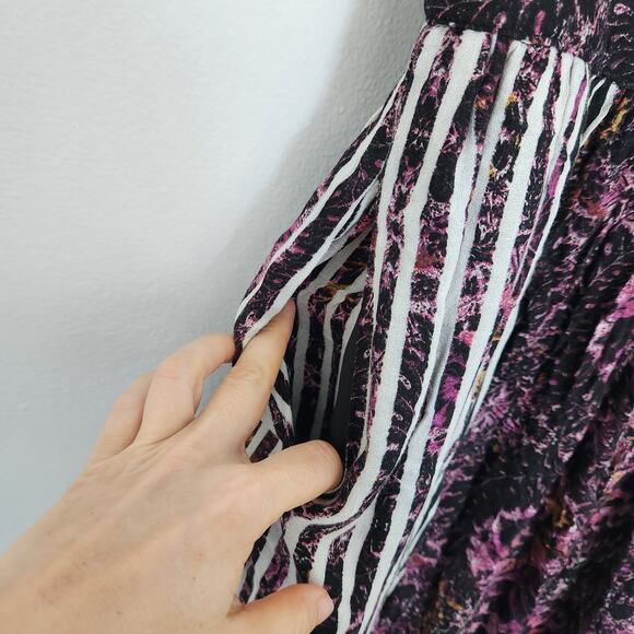 Free People Midi Dress 0 Cottagecore‎ Boho Farmhouse Peasant Praire Summer - Picture 4 of 8